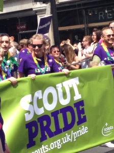 Scouts at the London Pride Parade
